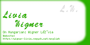 livia wigner business card